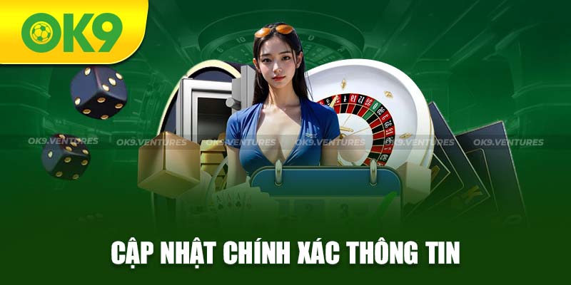 Cập nhật nguồn dữ liệu chính xác