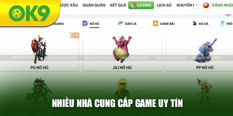 Khám phá thế giới Slot hấp dẫn tại OK9