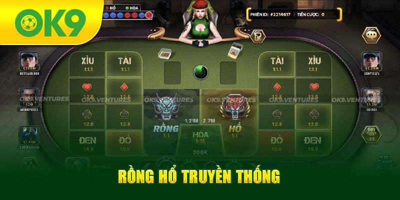 Rồng Hổ - Game bài đối kháng siêu hấp dẫn